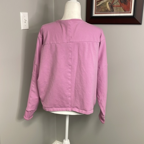 Gymshark Ori cropped sweatshirt lavender lilac workout Size Large - Picture 6 of 7